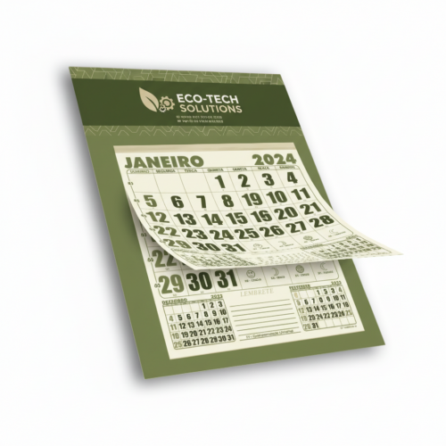 Calendário de Parede | 22x30cm | 12 Lâminas 1/0