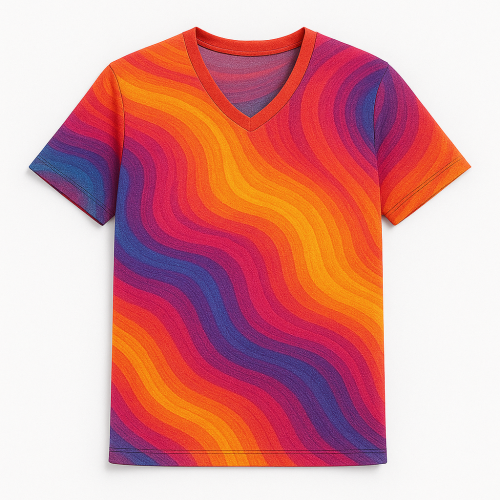 Camisa Gola V Com Manga Adulto