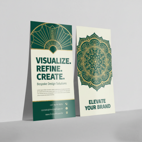 Folheto 150g | 10x21cm | 4/4 | UV 1/1