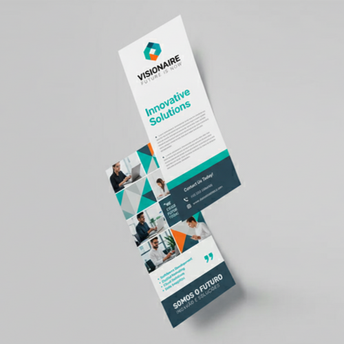 Folheto 150g | 10x30cm | 4/4