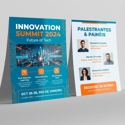 Folheto 150g | 21x30cm | 4/4 | UV 1/1