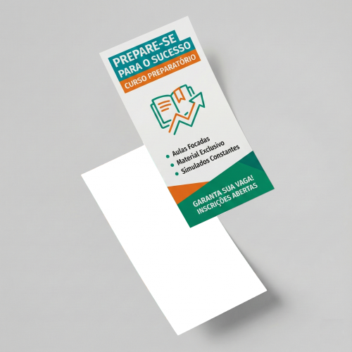 Folheto 150g | 9x20cm | 4/0