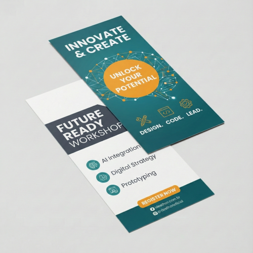 Folheto 90g | 10x28cm | 4/4