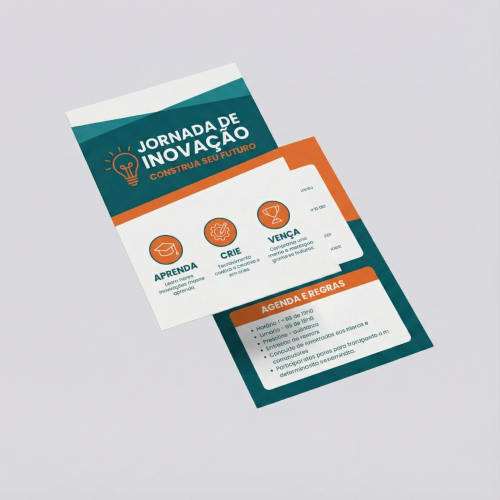 Folheto 90g | 14x20cm | 4/4