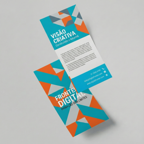 Folheto 90g | 9x20cm | 4/4