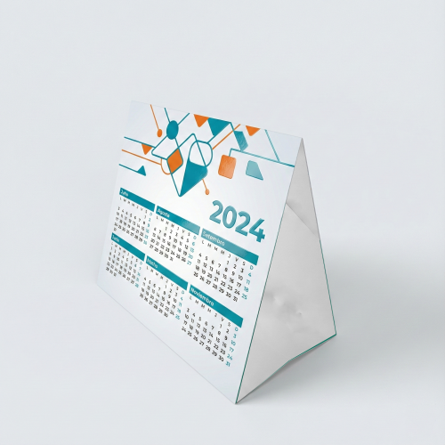 Mini Calendário de Mesa | 27x10cm | 4/0 | UV 1/0