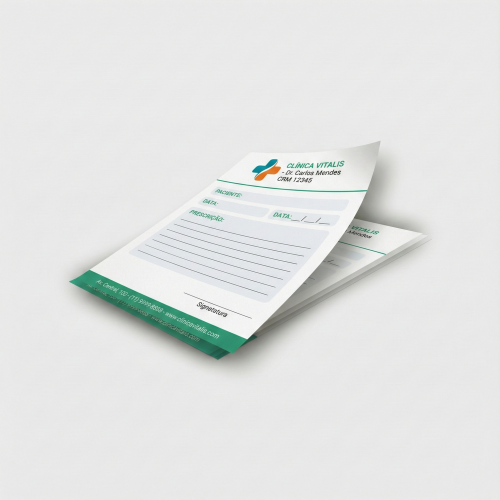 Receituário | 10x15cm | Offset 90g/m²