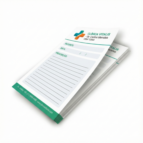 Receituário | 10x21cm | Offset 90g/m²