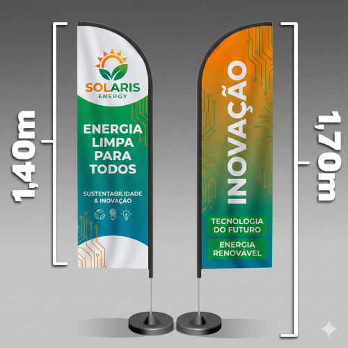 Wind Banner | Modelo Faca | 170x47cm