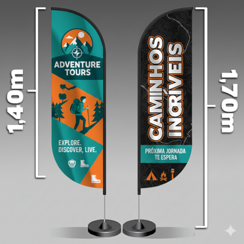 Wind Banner | Modelo Pena | 170x47cm