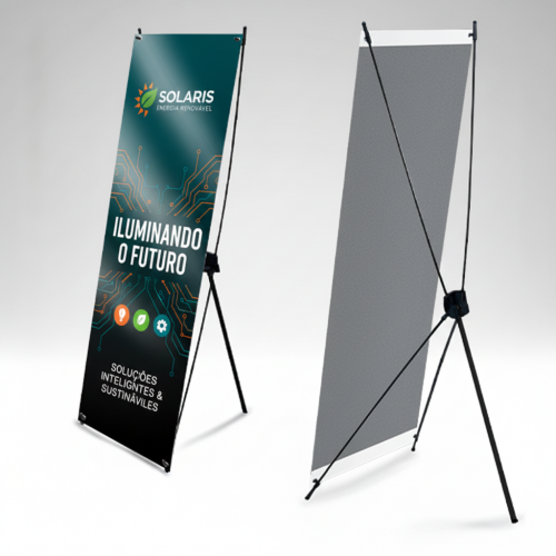 X Banner | Lona + Suporte | 60x160cm